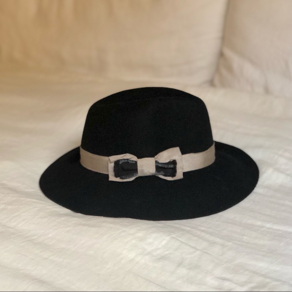 Genie by Eugenia Kim Black Wool Fedora Hat